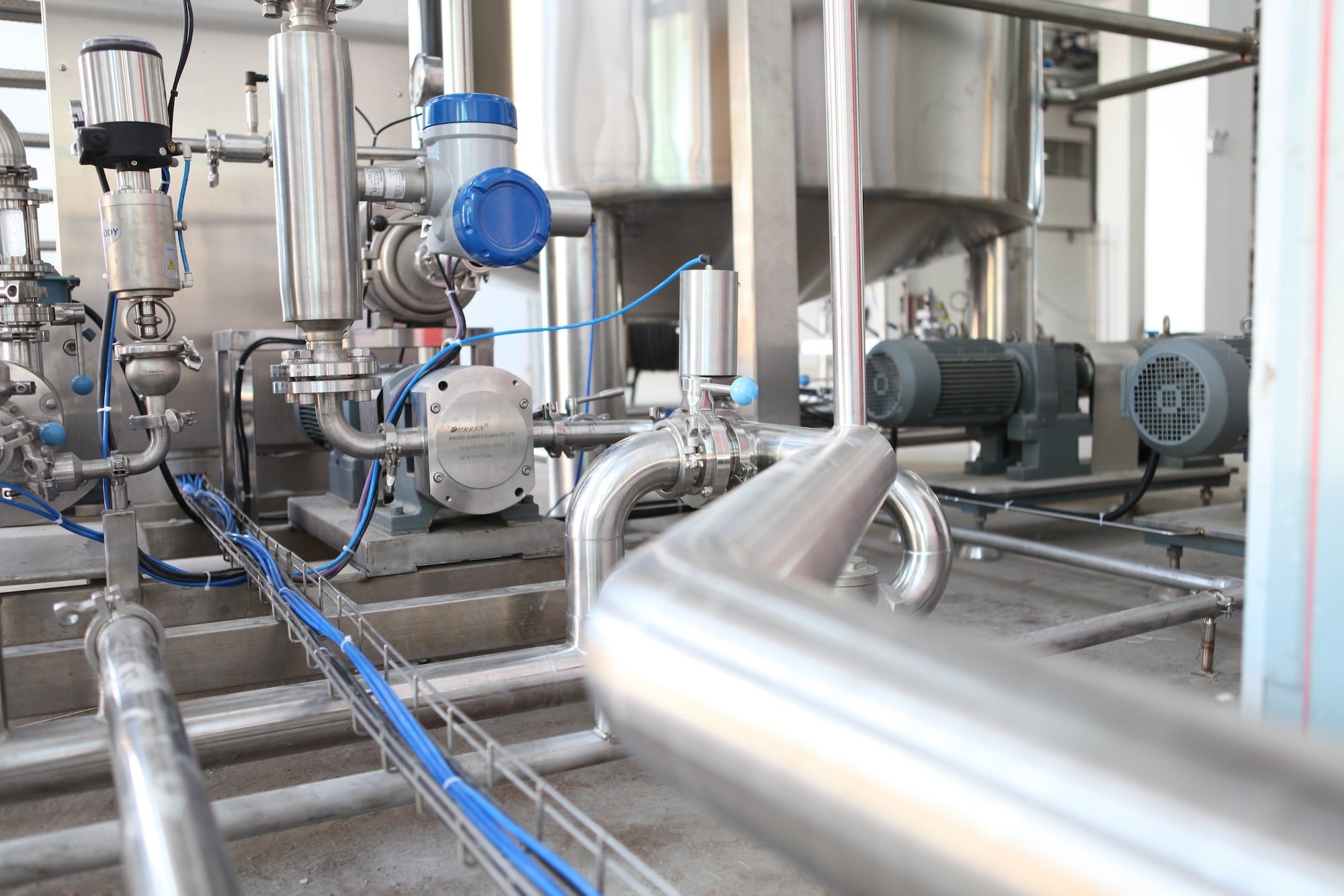 Sate of the art industrial equipment used in food manufacturing, showcasing BC Industrial expertise in industrial and commercial electrical systems